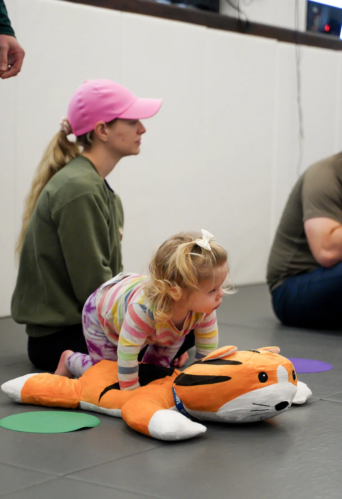 Parent and child training together at Six Blades South Denver